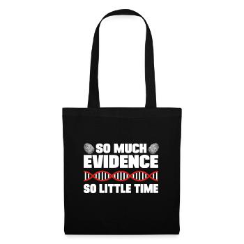 Tant de preuves si peu de temps Analyste Crime Poison - Sac en tissu - noir - Devant