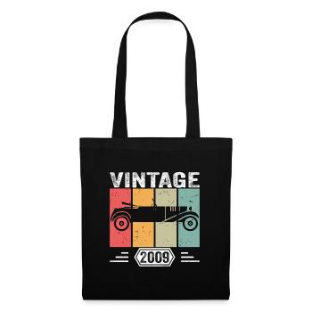 Classic Since 2009, Vintage Car Birthday Gift 2009 - Tote Bag - black - Front