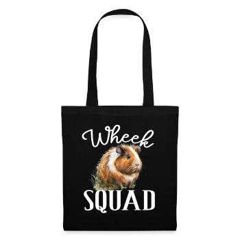 Wheek Squad für eine Meerschweinchen Liebhaber - Stoffbeutel - Schwarz - Vorne