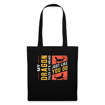 Mon dragon incline la tête, tout comme toi - Sac en tissu - noir - Devant