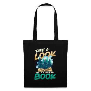 Look what's in a book: Reading Lover - Tote Bag - black - Front