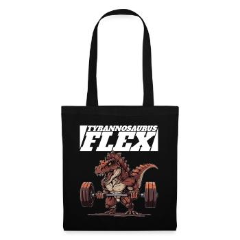 Fitness Musculation Dino T-Rex Tyrannosaurus Flex - Sac en tissu - noir - Devant