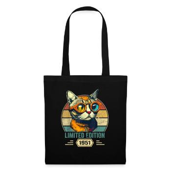 Awesome since 1951 Cat Birthday Gift - Tote Bag - black - Front