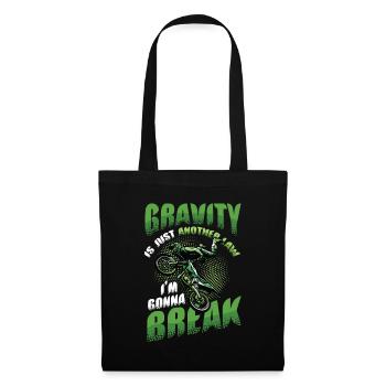 La gravité, une autre loi - Sac en tissu - noir - Devant