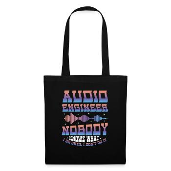 Ingénieur du son - Sac en tissu - noir - Devant