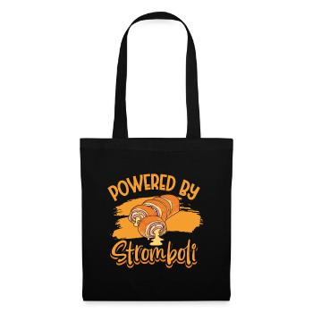 Powered by Stromboli - Stoffbeutel - Schwarz - Vorne