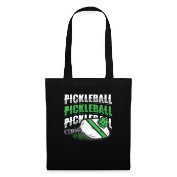 Amateurs de pickleball - Sac en tissu - noir - Devant