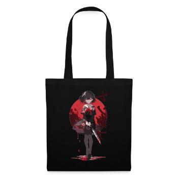 Gesugao Yandere Manga Anime Girl Character - Tote Bag - black - Front