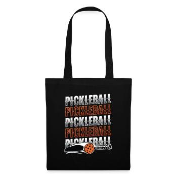 Amateurs de pickleball - Sac en tissu - noir - Devant