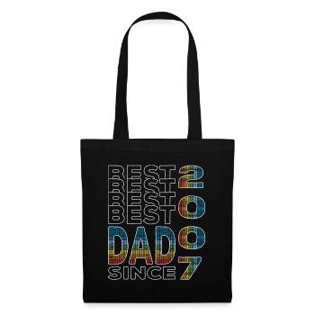 Best dad in the world since 2007 Father's Day birthday - Tote Bag - black - Front