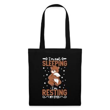 I don't sleep - Bear - Tote Bag - black - Front