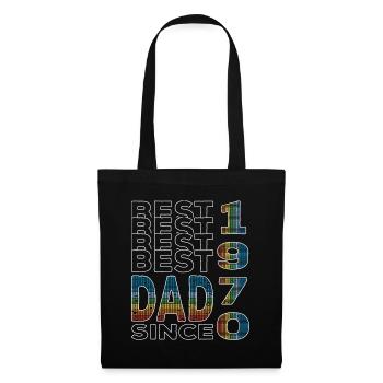 Best dad in the world since 1970 Father's Day birthday - Tote Bag - black - Front