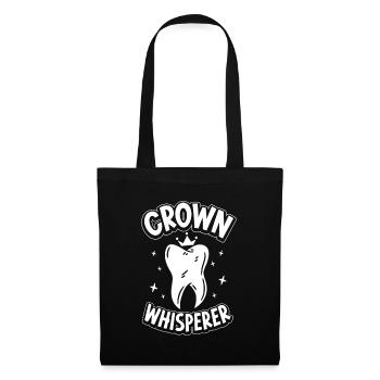 Crown Whisperer - Technicien dentaire - Sac en tissu - noir - Devant