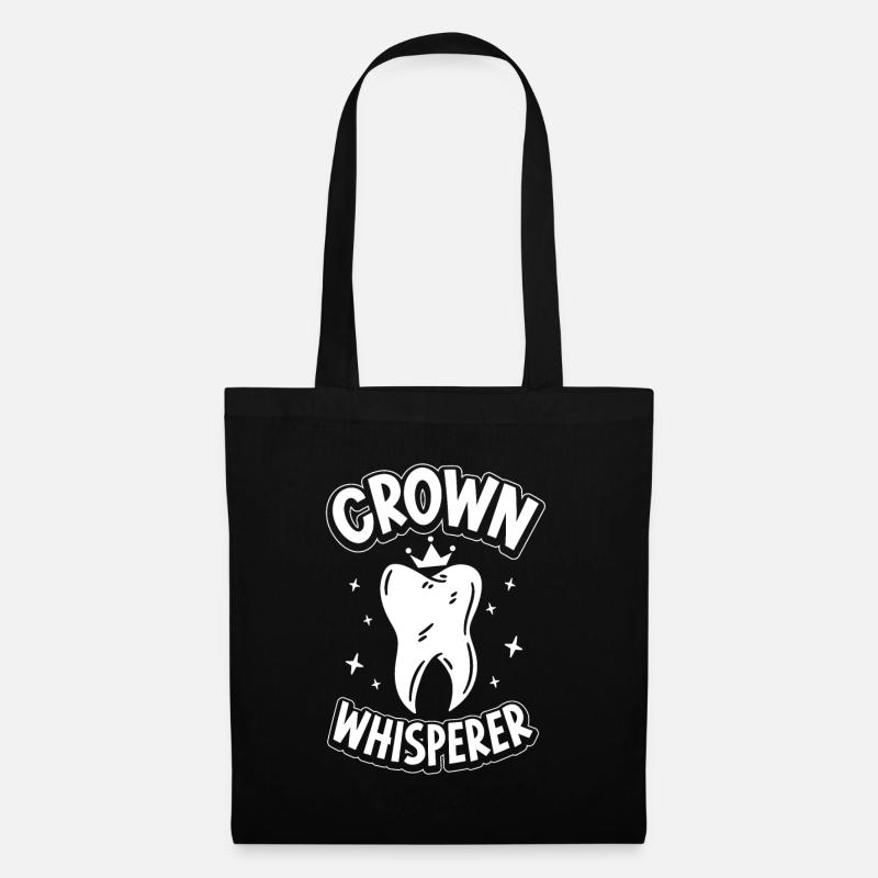 Crown Whisperer - Technicien dentaire - Sac en tissu - noir
