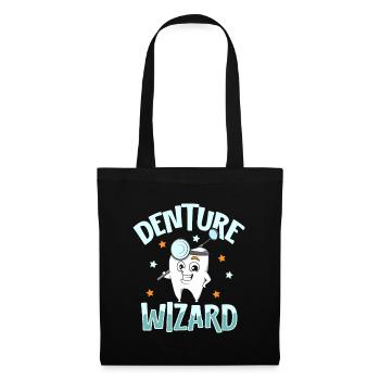 Dentition Wizard - Dentist - Tote Bag - black - Front