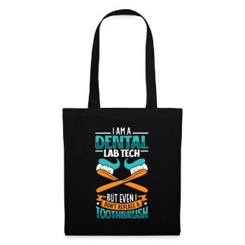 Je suis prothésiste dentaire - Sac en tissu - noir - Devant