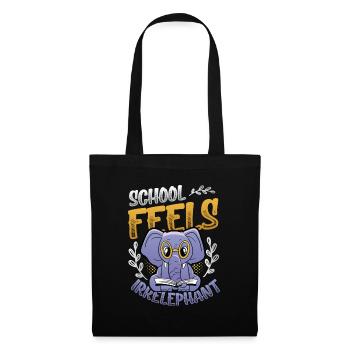 School Feels Irrelephant, Anti School - Tote Bag - black - Front