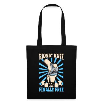 Finally free - knee prosthesis - Tote Bag - black - Front