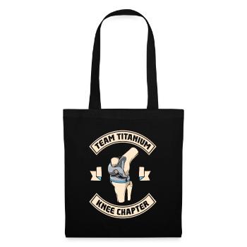 Team Titanium Knee Chapter - Knie Titan - Tote Bag - black - Front