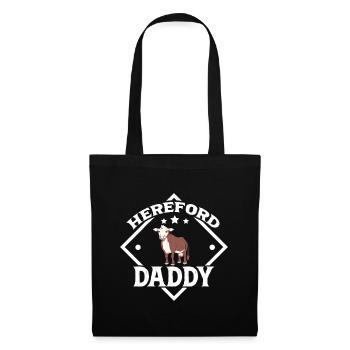 Hereford Daddy - Bœuf Hereford - Sac en tissu - noir - Devant