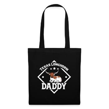 Texas Longhorn Daddy - Texas Longhorn Beef - Tote Bag - black - Front