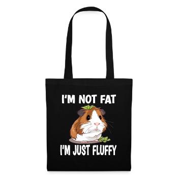 I'm Not Fat I'm Just Fluffy - Stoffbeutel - Schwarz - Vorne