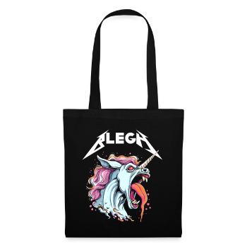 Live Laugh Blegh Blehgssed Heavy Metal Unicorn - Tote Bag - black - Front
