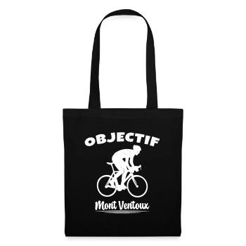 Objectif Mont Ventoux Cycliste Vélo - Sac en tissu - noir - Devant