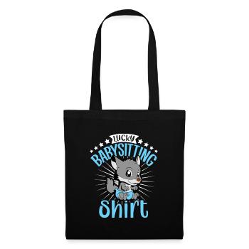 Lucky Babysitting - Tote Bag - black - Front