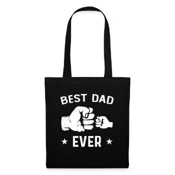 Das beste Vater-Humor-Vater-Geschenk der Welt - Stoffbeutel - Schwarz - Vorne