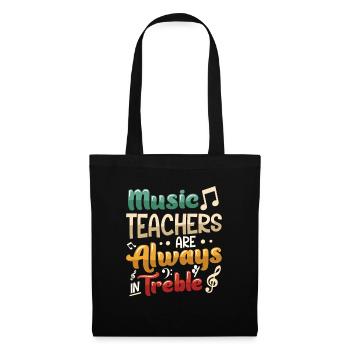 Music teachers are always flying high - Tote Bag - black - Front