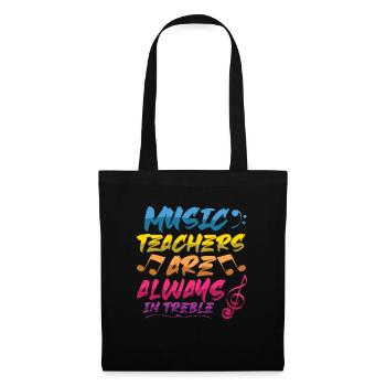 Music teachers are always flying high - Tote Bag - black - Front
