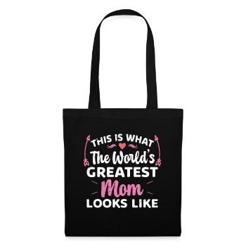 This is what the best mom in the world looks like - Tote Bag - black - Front