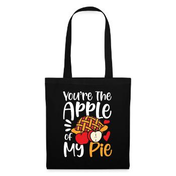 You're The Apple Of My Pie für einen Apple Pie - Stoffbeutel - Schwarz - Vorne
