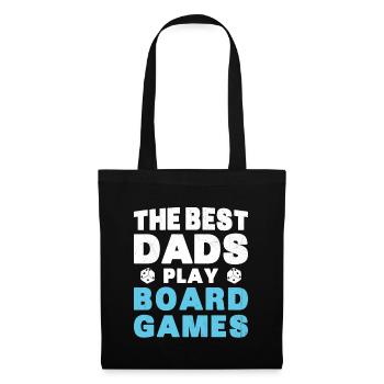 Meilleurs Pères Jouent Jeux de Plateau Cadeau - Sac en tissu - noir - Devant