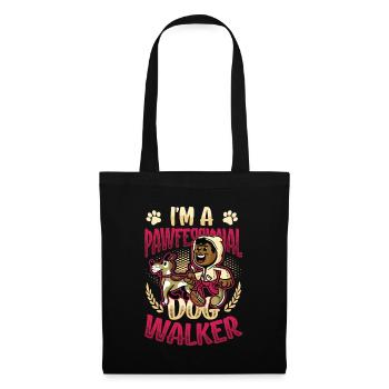 Dog walking - I'm a Pawfessional Dog - Tote Bag - black - Front