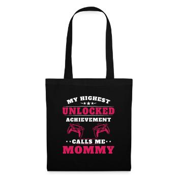 Mon plus haut accomplissement m'appelle mamie - Sac en tissu - noir - Devant