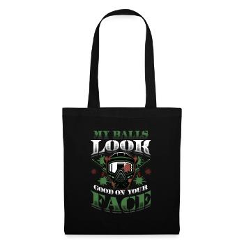 Mes couilles ont l’air bien sur ton visage - Sac en tissu - noir - Devant
