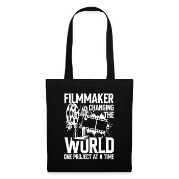 Filmmaker Changing The World One Project - Stoffbeutel - Schwarz - Vorne