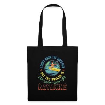Kayak, je ne connais pas la question, mais la réponse - Sac en tissu - noir - Devant