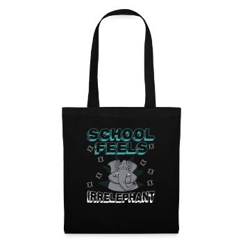 School Feels Irrelephant, Anti School - Tote Bag - black - Front