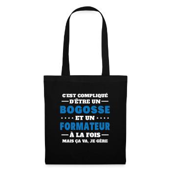 Bogosse Et Formateur Cadeau Meilleur Collègue - Sac en tissu - noir - Devant
