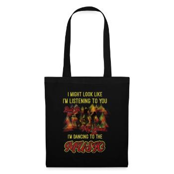 Mais dans ma tête, je danse sur la musique - Sac en tissu - noir - Devant