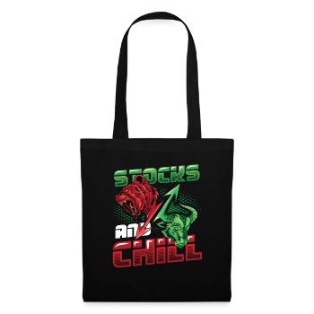Stocks And Chill, Buy - Tote Bag - black - Front