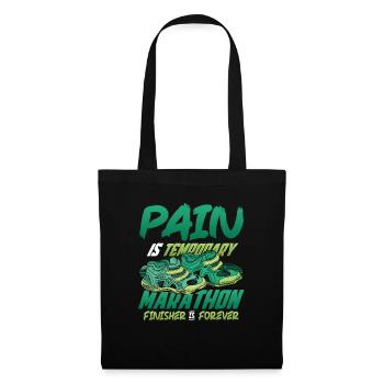 Marathonien finisher, est éternel marathonien - Sac en tissu - noir - Devant