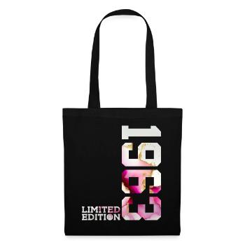 63. GEBURTSTAG 63 JAHRE LIMITED EDITION 1963 - Stoffbeutel - Schwarz - Vorne