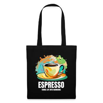 Coffee Espresso Mug Barista Pop Art - Tote Bag - black - Front