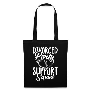 Divorced Party Support Squad für Geschiedene und - Stoffbeutel - Schwarz - Vorne