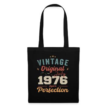 Juillet 1976 Anniversaire Juillet 1976 Original 1976 Juillet - Sac en tissu - noir - Devant