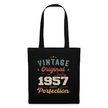 Juillet 1957 Anniversaire Juillet 1957 Original 1957 Juillet - Sac en tissu - noir - Devant